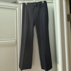 The Limited Bootcut Cuffed Hem Tab Waist Stretch Dress Pant, Size 10, Deep Navy